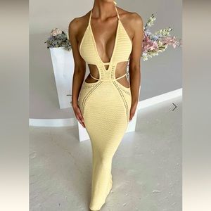 Babyboo Fashion Arabella Maxi Cut Out Dress NWT small